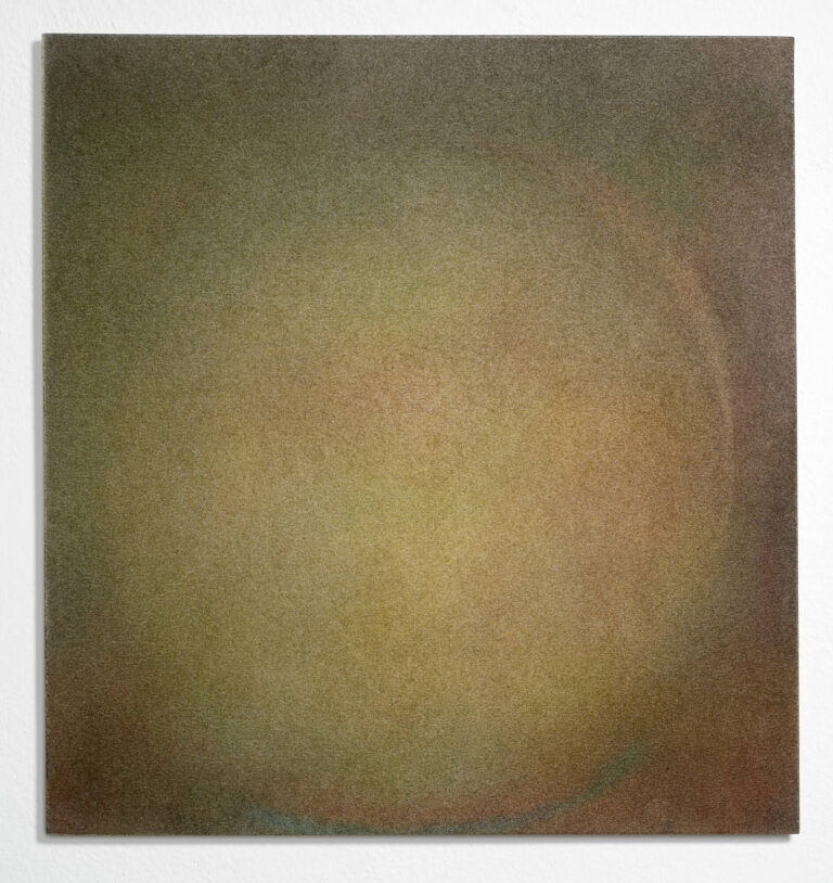 Objekt 4 der Serie Himmel, Pigment auf Papier auf MDF