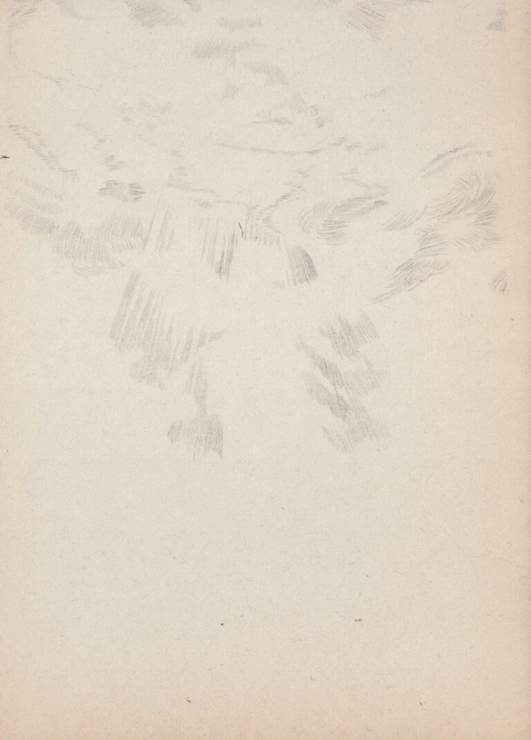 Zeichnung 8 der Serie Erscheinung, Durchschlagzeichnung auf Papier